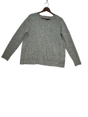 Abercrombie & Fitch Gray Ribbed Knit Split Open Back Sweater XL